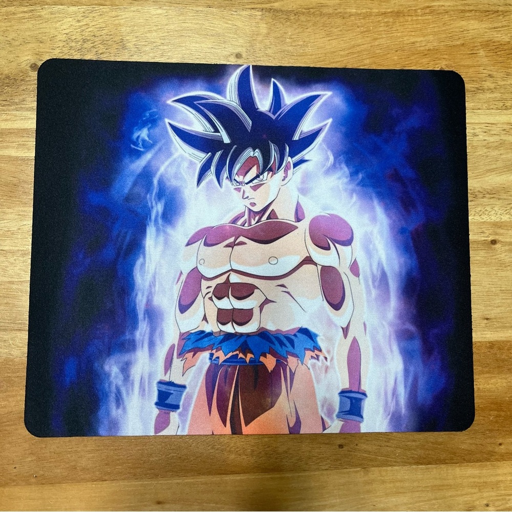 Dragonball Z Goku Anime Black and Blue Computer Mouse Pad